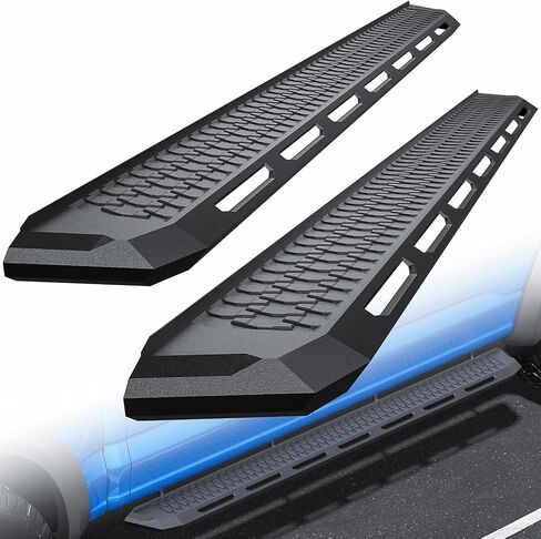 ONINE Landing Zone 7" Integral Stamped Running Boards Custom Fit 2022-2025 Toyota Tundra CrewMax Cab Side Steps Nerf Bars, Textured Black in Saudi Arabia
