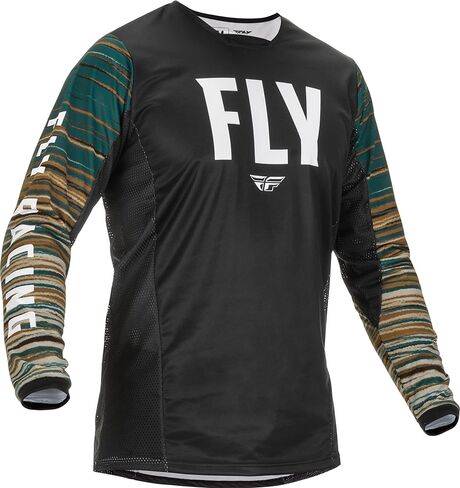 Fly Racing 2022 القميص الموجي الحركي البالغ (الأسود/الروم ، المتوسط) in Saudi Arabia
