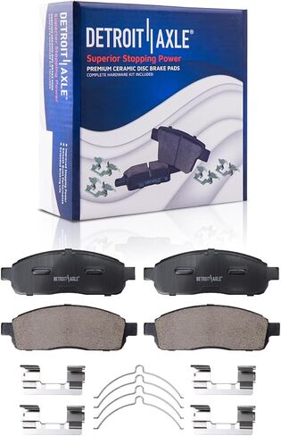 Detroit Axle-مجموعة الفرامل الأمامية لـ 4WD 2004-2008 FORD F-150 LOBO ، 06-08 LINCOLN MARK LT RIGHTING و SLOTTED DIST ROTORS 2006 2007 2008 استبدال: 12.99 "بوصة الدوار in Saudi Arabia