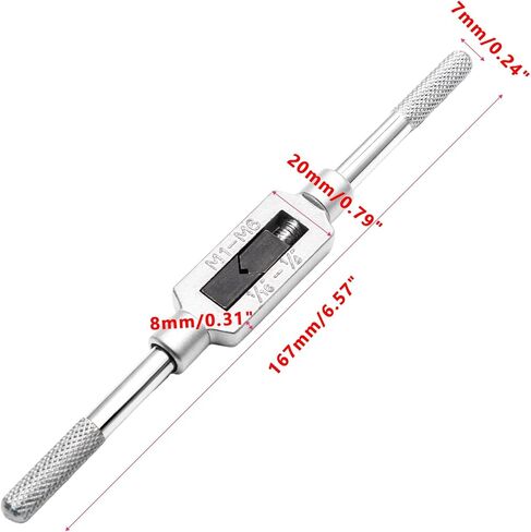 M3-M12 قابل للتعديل الحنفية وجع مقبض 1/16 "-1/2" الحنفية مقبض مخرطة وجع المهنية التنصت أداة مفتاح الربط in Saudi Arabia