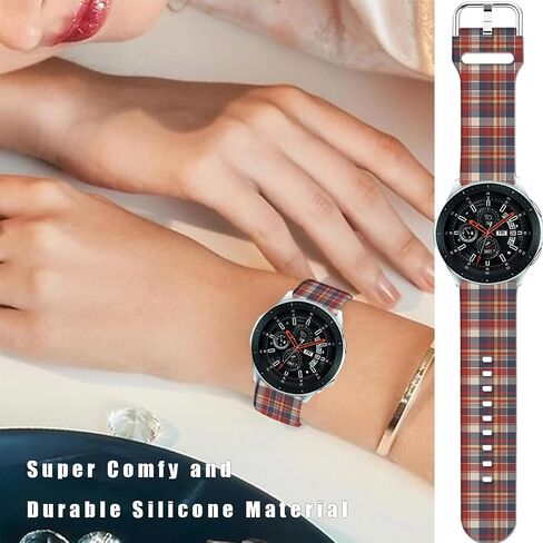 أشرطة Hello Ki Sweet Blue متوافقة مع ساعة Samsung Galaxy Watch 6/Watch 5/Watch 4/Watch 42mm/Watch 3 41mm/Active 2 44mm/Active 40mm/Gear Sport/S2 Classic/TicWatch 2 حزام كرتوني فاخر 20 مم in Kuwait