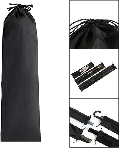Nylon Drawstring Bags Portable Storage Bag Camping Carrier Organizer Carrying Bag Pouch for Hiking Fishing Tent Poles Backpacking Traveling, 21cmx60cm in Saudi Arabia