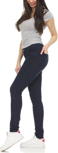 Galaxy by Harvic Women's Stretch Skinny 5-Pocket Basic Chino Pants in Saudi Arabia