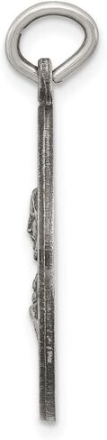 925 sterling Silver Silver Heart of يسوع ميدالية قلادة (L- 30 مم ، W- 22 ملم) in Saudi Arabia