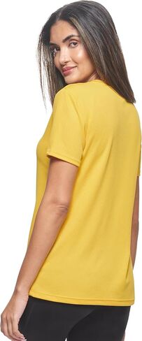 Expert Brand USA-Made Women's Oxymesh Dry Fit V Neck Athletic T-Shirt in Kuwait