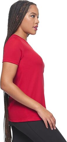 Expert Brand USA-Made Women's Oxymesh Dry Fit V Neck Athletic T-Shirt in Kuwait