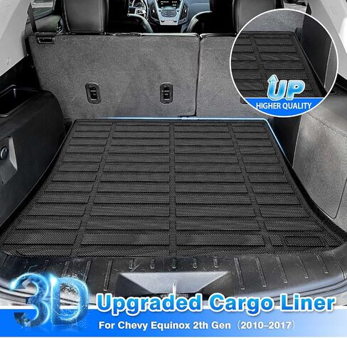 Cartist Cargo Liner متوافق مع شيفروليه ماليبو 2016 2017 2018 2019 2020 2022 2023 2024 سجادة أرضية صندوق السيارة مضادة للانزلاق عديمة الرائحة عالية الجانب ثلاثية الأبعاد in Kuwait