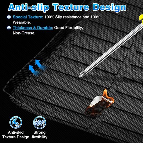 Cartist Cargo Liner متوافق مع شيفروليه ماليبو 2016 2017 2018 2019 2020 2022 2023 2024 سجادة أرضية صندوق السيارة مضادة للانزلاق عديمة الرائحة عالية الجانب ثلاثية الأبعاد in Kuwait
