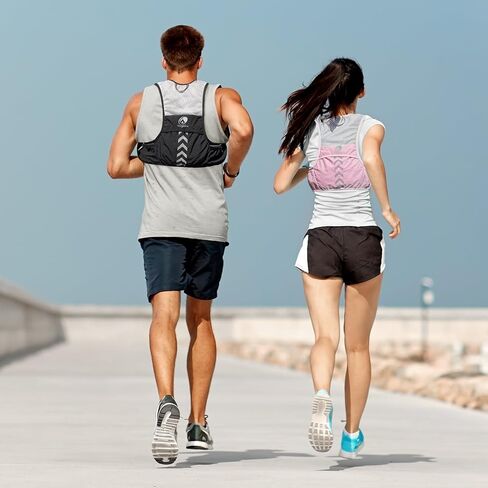 Running Vest for Men with 2 pcs 500ml Water Bottle, Hydration Vest for Running Women, Lightweight Runner Water Vest in Saudi Arabia