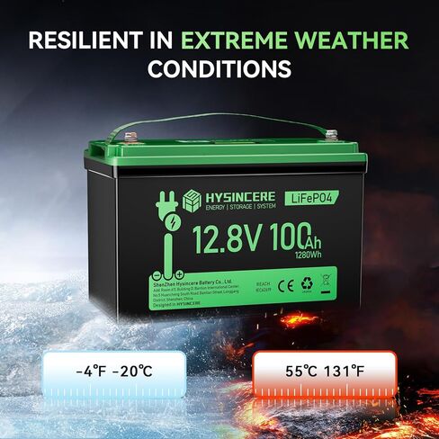 بطارية 12V 100AH MINI LIFEPO4 ، بطارية ليثيوم قابلة لإعادة الشحن مع 100A BMS ، عرض الشاشة ، MAX.1.28KWH ، ما يصل إلى 15000 دورة وعمر 10 سنوات للأنظمة الشمسية ، التخييم in Kuwait