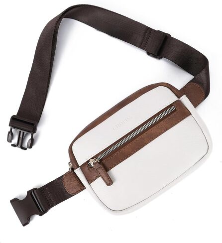 CHOLISS Fanny Packs for Women and Men, Belt Bag for Women, Crossbody Vegan Leather Fashion Waist Packs whith Adjustable Strap(Brown) in Saudi Arabia