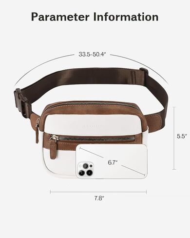 CHOLISS Fanny Packs for Women and Men, Belt Bag for Women, Crossbody Vegan Leather Fashion Waist Packs whith Adjustable Strap(Brown) in Saudi Arabia