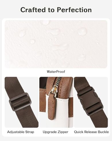 CHOLISS Fanny Packs for Women and Men, Belt Bag for Women, Crossbody Vegan Leather Fashion Waist Packs whith Adjustable Strap(Brown) in Saudi Arabia