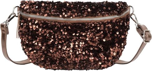 Hoce Women Fanny Packs Glitter Weist Bag Bag Bag Bag Bag Multi-Functional Bag Bag Beal Pink Bag مع حزام قابل للتعديل in Kuwait