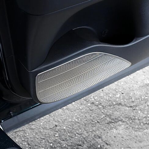 2pcs Stainless Steel Silver Rear Door Audio Speaker Cover for Hyundai Palisade 2019-2023 Car Auto Moulding Accessories in Saudi Arabia