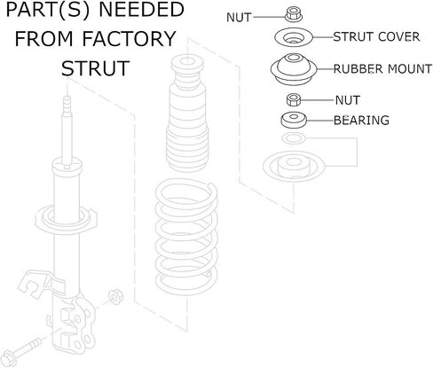 Godspeed MSS0216-B MonoSS Coil-overs Suspensions Kit for #Nissan Versa Note (E12) 2014-19, 16 Levels Damping, Ride Height Adjustable in Saudi Arabia