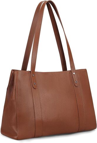 befen Genuine Leather Laptop Tote Bag for Women, Womens 15.6 Inch Computer Bags Work Totes Purse Shoulder Purses Handbags in Saudi Arabia