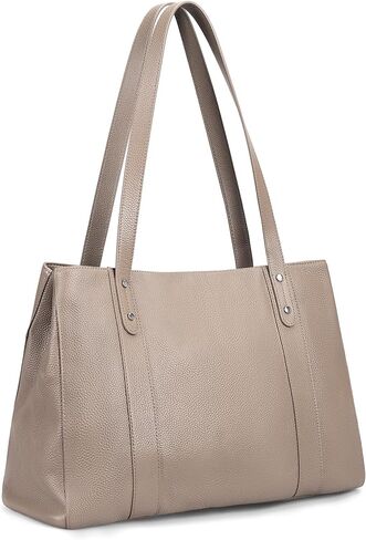 befen Genuine Leather Laptop Tote Bag for Women, Womens 15.6 Inch Computer Bags Work Totes Purse Shoulder Purses Handbags in Saudi Arabia