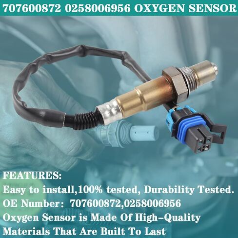 707600872 0258006956 Oxygen Sensor Compatible with 2013-2023 Can-Am Commander Maverick 800R 1000R X3 Max Trail Outlander Renegade 450 650 570 850 1000 Defender HD5 HD7 HD8 HD10 Roadster in Saudi Arabia