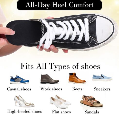 2 Pairs 1/2 Inch Silicone Heel Lifts for Shock Absorption, Heel Pads Cushions Height Increasing Insoles Soft Shoe Lifts for Women Men Comfort Half Foot Insoles for Uneven Legs Heel Pain in Saudi Arabia