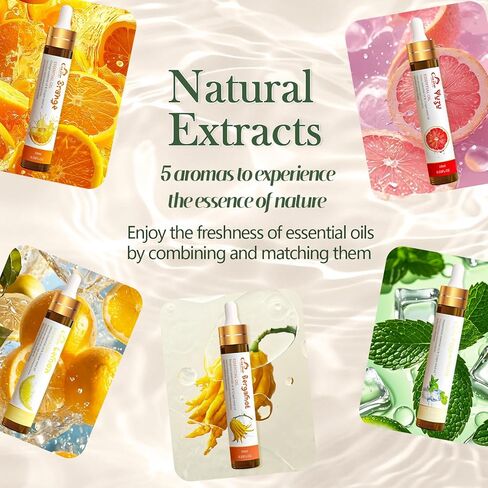 Winter Essential Oil Set,10 Pcs Christmas Holiday Fragrance Oils for Diffusers for Home, Laundry, Candle Making, Aromatherapy - Frankincense, Lavender, Vanilla, Cinnamon, Chamomile and More in Kuwait