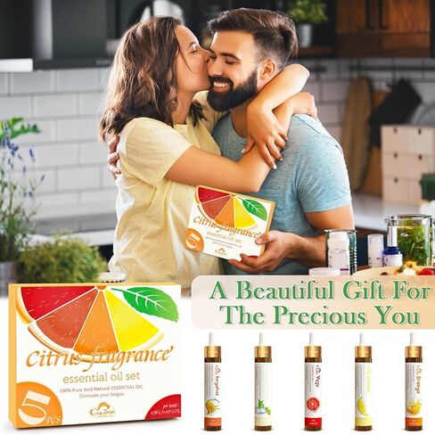 Winter Essential Oil Set,10 Pcs Christmas Holiday Fragrance Oils for Diffusers for Home, Laundry, Candle Making, Aromatherapy - Frankincense, Lavender, Vanilla, Cinnamon, Chamomile and More in Kuwait