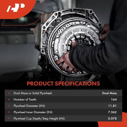 A-Premium Dual Mass Flywheel متوافق مع Ford Mustang 2011 2012 2013 2014 V6 3.7L ، استبدل# BR3Z-6477-B ، BR3Z647B in Saudi Arabia