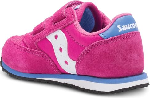 حذاء رياضي Saucony Originals Jazz Hook & Loop (للأطفال الصغار/الأطفال الصغار)، أزرق داكن/فضي/وردي، 10 US للجنسين in Kuwait