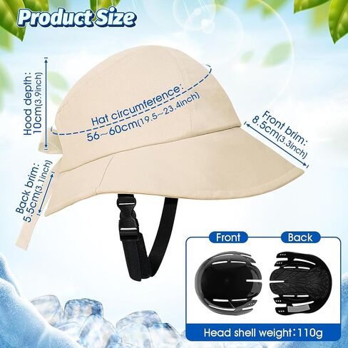 Women's Wide Brim Bucket hat with Bicycle Helmet Sun hat Suitable for Cycling Adult Head Protection in Saudi Arabia