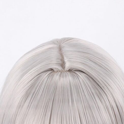 Iseri anime cosplay wig burgundy buns hair hair with bangs incthetic fiber bift for halloween party in Kuwait