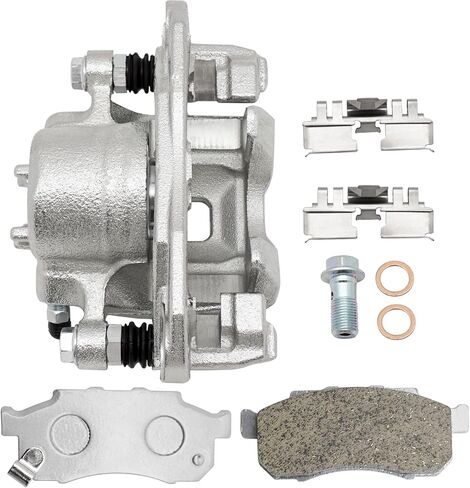 M Mati Mati Left Brake Caliper & Ceramic Pads Kit Honda Big Red 700 MUV700 2009 2010 2011 2013 2013 45150-HL1-A01 45150-HL1-A02 06451-HL1-A01 in Kuwait