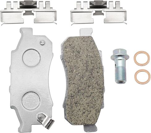 M Mati Mati Left Brake Caliper & Ceramic Pads Kit Honda Big Red 700 MUV700 2009 2010 2011 2013 2013 45150-HL1-A01 45150-HL1-A02 06451-HL1-A01 in Kuwait