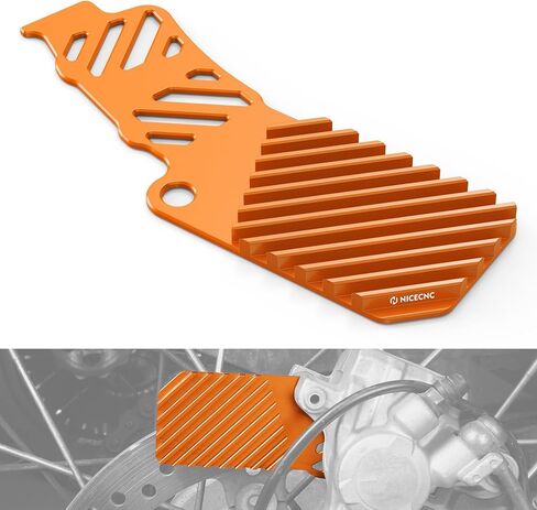 ألومنيوم خلفي الفرامل الفرجار بالزجار المبرد التبريد المبرد مع 690 ENDURO R 2009-2023 ، 690 SMC R 2014-2024 ، متوافق مع Husqvarna 701 ENDURO R/Supermoto 2016-2023 ، CNC ، Orange ، راجع التزامن in Kuwait