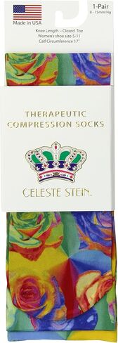 Red Moby Celeste-Stein-CMPS-2-2019 Womens 15-20 mmHg Compression Sock - Regular-Skulldugary Black White in Kuwait