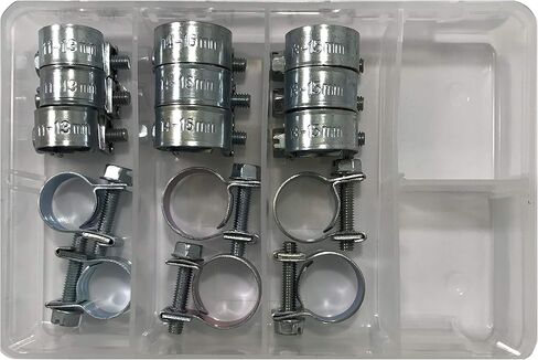 Sherco -Auto 15 قطعة من الفولاذ المقاوم للصدأ الصلب الصلب حقن الوقود خراطيش مجموعة التشويش - 1/4 ، 3/8 و 5/16 in Saudi Arabia