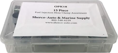 Sherco -Auto 15 قطعة من الفولاذ المقاوم للصدأ الصلب الصلب حقن الوقود خراطيش مجموعة التشويش - 1/4 ، 3/8 و 5/16 in Saudi Arabia
