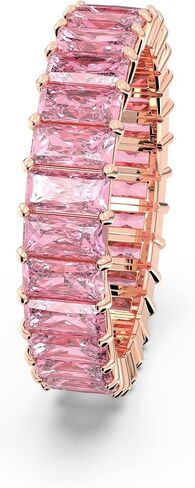 Swarovski Matrix ring, Baguette cut, Clear, Rhodium Finish in Saudi Arabia