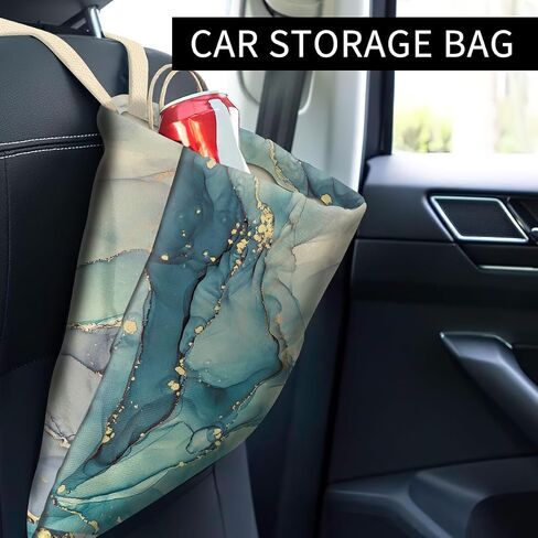 Car Trash Can, Cute Car Trash Bag, Hanging Car Organizer and Storage Bag, Trash Bin for Car Accessories, Vehicle, Travelling, Camping Colorful Cactus in Kuwait
