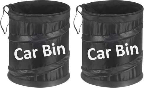 تعاني من قيام Harfington CAN Trash 0.9 جالون قابلة للطي مقاومة للتسرب من Oxford Cloth Garbage منظم محمولة صناديق القمامة الشاحنة المضادة للماء لشاحنة السيارات الأمامية in Kuwait