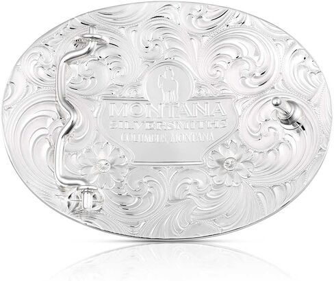 Montana Silversmiths Men's Silver Antiqued Celtic Knot Buckle Silver One Size in Saudi Arabia
