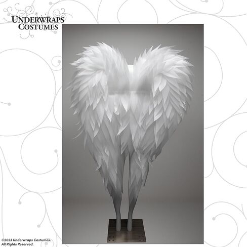 UNDERWRAPS Large Costume Angel Wings - Adult Huge Halloween Costume, 5 Feet Long Photoshoot Prop for Men & Women, (Full Length , Black), (30679 OS) in Saudi Arabia