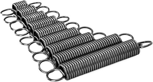 Mdingbao-Extension Springs Wire Diameter 1.0mm Spring Steel S Hook Cylindroid Helical Pullback Extension Springs, 10Pcs, Good Stretching Ability(90mm,10mm) in Saudi Arabia