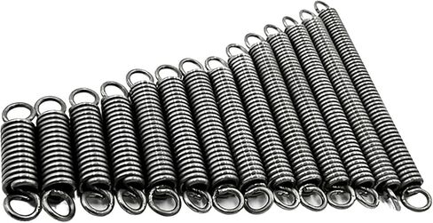 Mdingbao-Extension Springs Wire Diameter 1.0mm Spring Steel S Hook Cylindroid Helical Pullback Extension Springs, 10Pcs, Good Stretching Ability(90mm,10mm) in Saudi Arabia