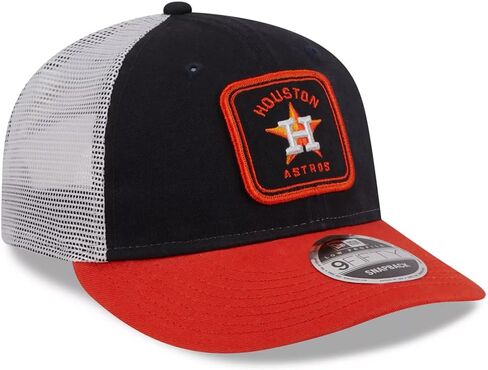 قبعة New Era NY New York Yankees 9FIFTY ذات مظهر منخفض مربعة الشكل كلاسيكية لسائقي الشاحنات، قبعة زرقاء in Saudi Arabia
