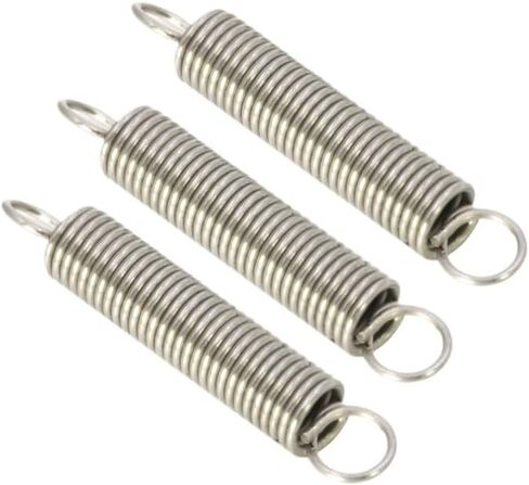 Mdingbao-Extension Springs Tension Spring 304 Stainless Steel 1mm Small Dual Hook Wire Diameter 1.0mm OD 10mm Long L25/30/ 55/60/70/80/100mm, 5pc, Good Stretching Ability(80mm) in Saudi Arabia