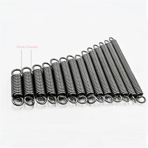 Mdingbao-Extension Springs Wire Diameter Φ2.5mm OD14mm~25mm Spring Steel Tension Spring Closed Hook Cylindroid Helical Pullback Extension Coil, Good Stretching Ability(150mm (2Pcs),24mm) in Saudi Arabia