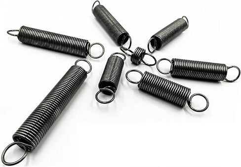 Mdingbao-Extension Springs Wire Diameter Φ2.5mm OD14mm~25mm Spring Steel Tension Spring Closed Hook Cylindroid Helical Pullback Extension Coil, Good Stretching Ability(150mm (2Pcs),24mm) in Saudi Arabia