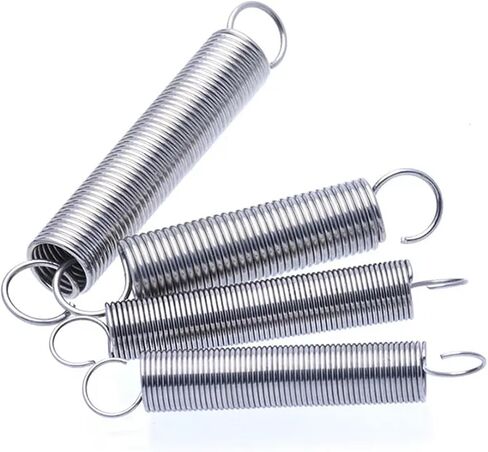 Mdingbao-Extension Springs Wire Diameter 1.0mm Stainless Steel S Hook Cylindroid Helical Pullback Extension Tension Spring, Good Stretching Ability(30mm(2pcs),10mm) in Saudi Arabia