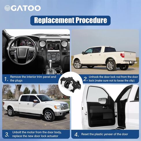 Front Level Driver Side Door Lock Actuator For Ford F150 F-150 LOBO 2000 2010 2011 2012 2013 ، Explorer 11-2019 ، Mustang Lincoln Mark LT 10-14 ، Taurus Police 13-19 ، 9L3Z5421813A in Saudi Arabia