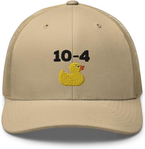 10-4 Rubber Ducky Trucking Convoy Trucker Hat for Men Women in Saudi Arabia